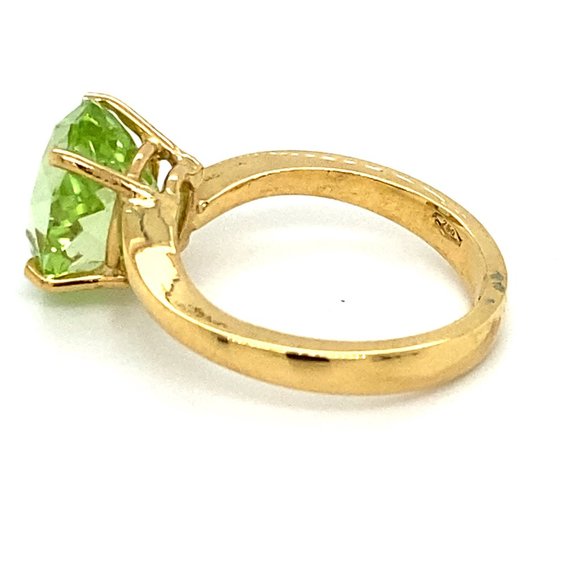 Certified Mint Diopside 4.56ct Solid 18K Gold Ring - Picture 5 of 7